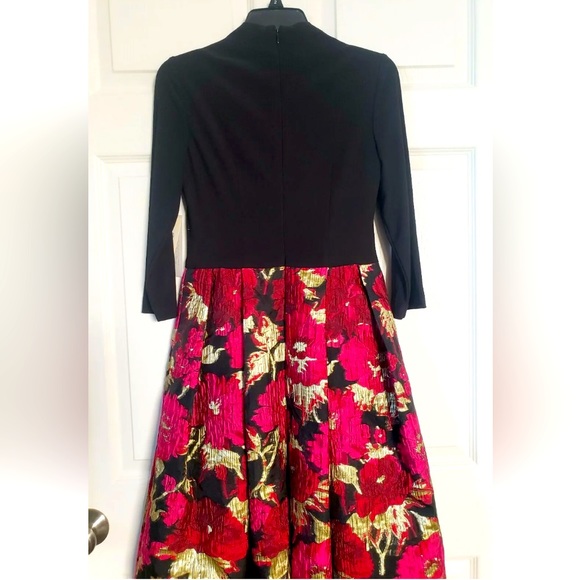 Eliza J Jacquard Floral Print Ballgown - Picture 5 of 10